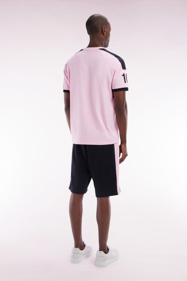 Short New Zealand En Coton Noir Et Rose Coupe Décontractée Eden Park – Image 3