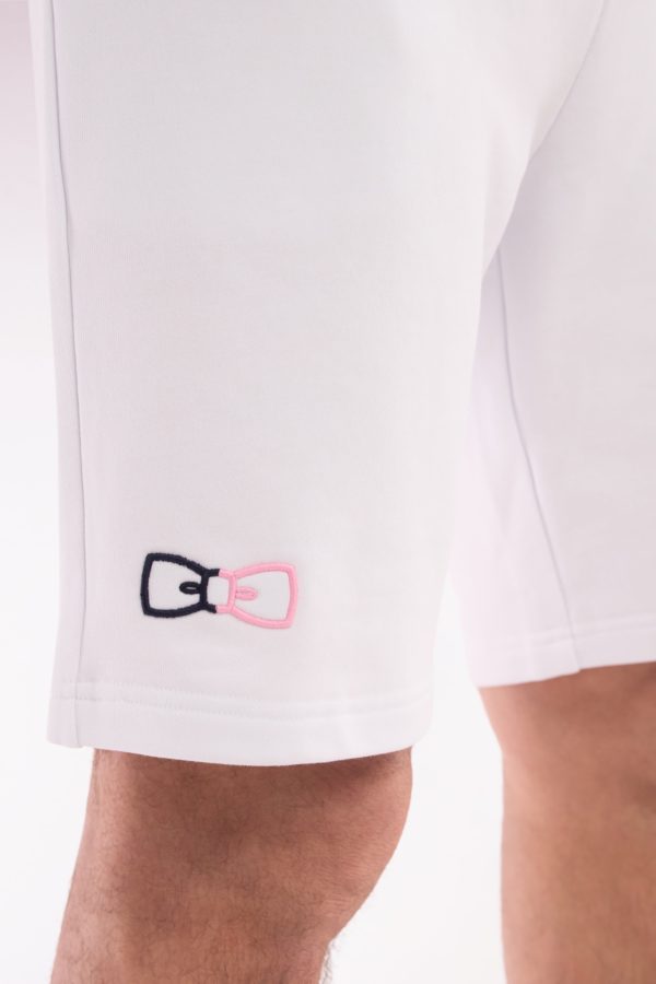 Short De Jogging En Molleton Coton Blanc Coupe Décontractée Eden Park – Image 4