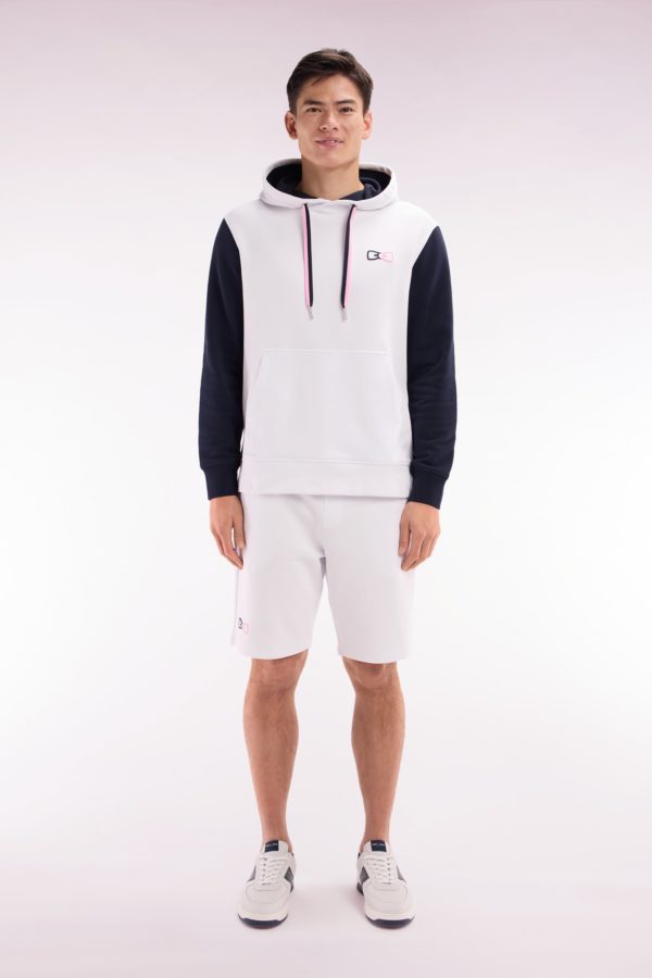 Short De Jogging En Molleton Coton Blanc Coupe Décontractée Eden Park