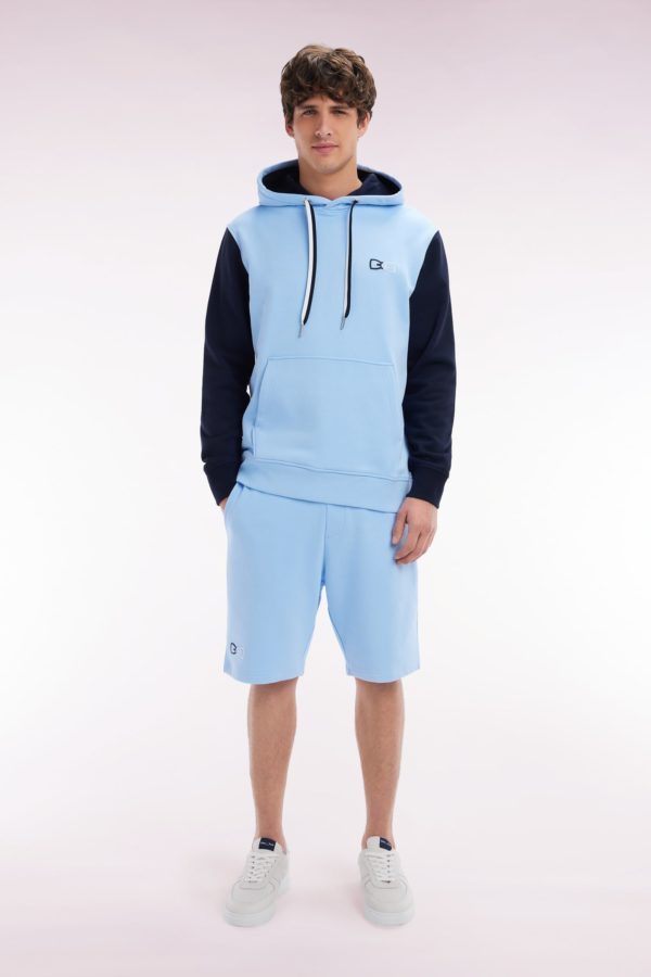 Short De Jogging En Molleton Coton Ciel Coupe Décontractée Eden Park