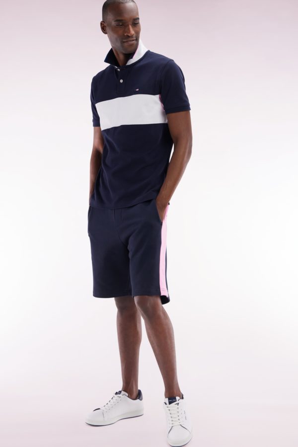 Short En Molleton Coton Marine Coupe Décontractée Eden Park – Image 2