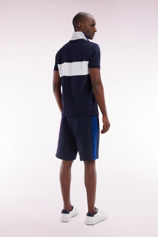 Short En Molleton Coton Marine Coupe Décontractée Eden Park – Image 3