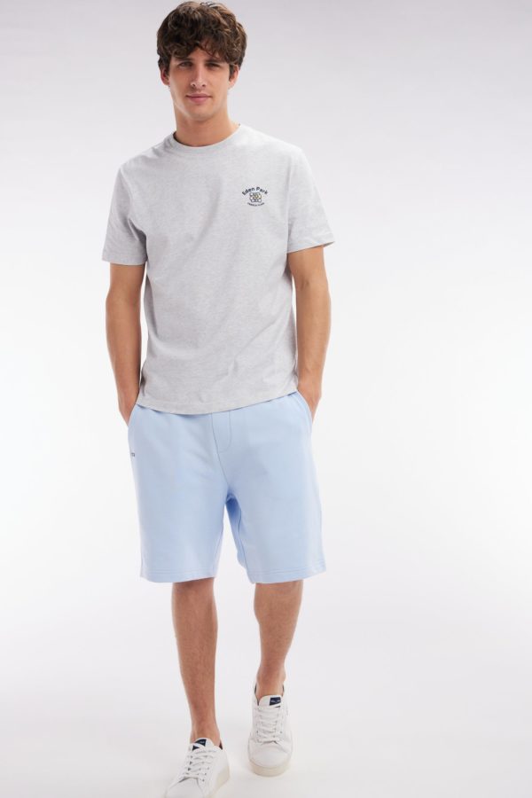 Short En Molleton Coton Ciel Coupe Décontractée Eden Park – Image 2
