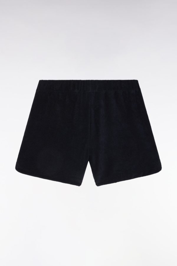 Short En Molleton Coton Mélangé Marine Coupe Droite Eden Park – Image 5