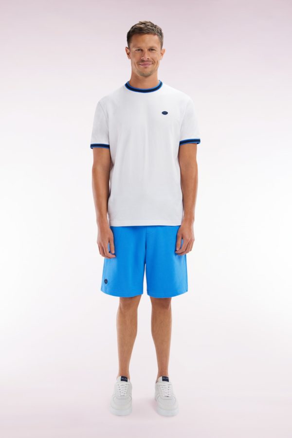 Short En Molleton Coton Bleu Coupe Décontractée Eden Park