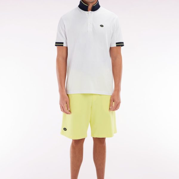 Short En Molleton Coton Jaune Coupe Décontractée Eden Park