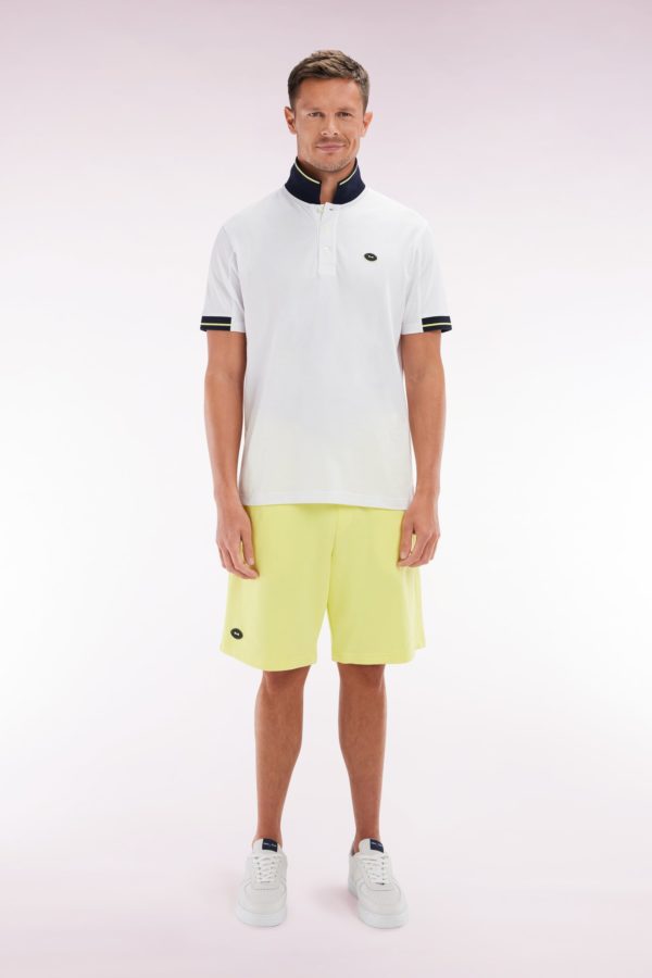 Short En Molleton Coton Jaune Coupe Décontractée Eden Park