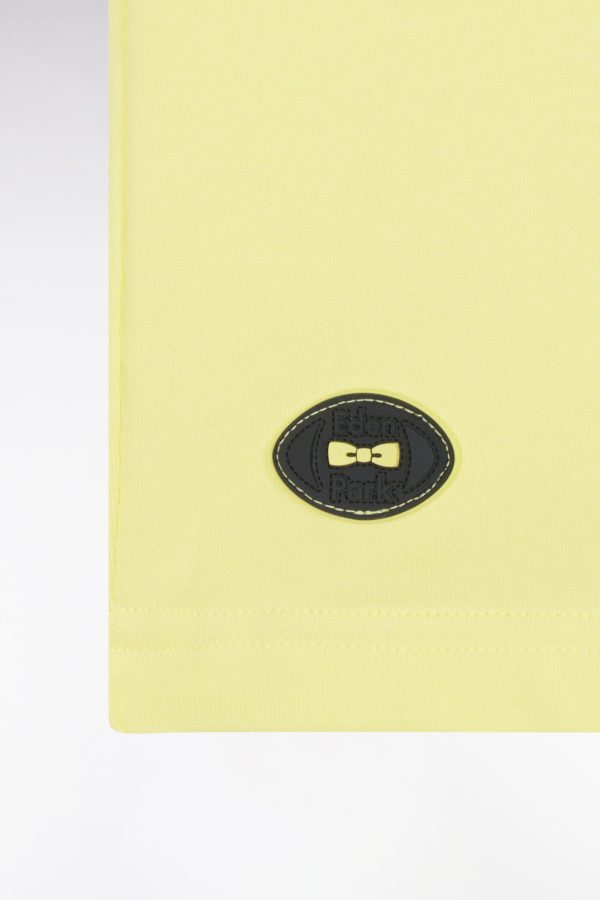 Short En Molleton Coton Jaune Coupe Décontractée Eden Park – Image 5