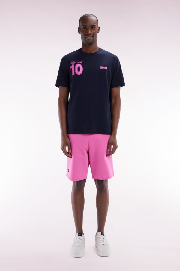 Short En Molleton Coton Rose Coupe Décontractée Eden Park
