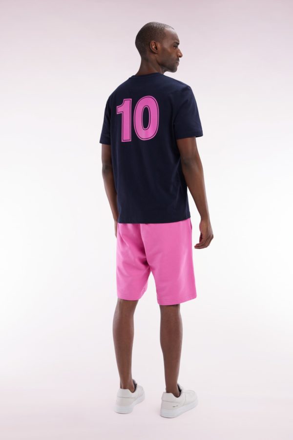 Short En Molleton Coton Rose Coupe Décontractée Eden Park – Image 4