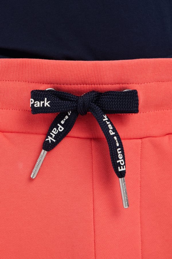Short En Molleton Coton Corail Coupe Décontractée Eden Park – Image 4