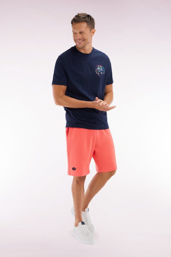 Short En Molleton Coton Corail Coupe Décontractée Eden Park – Image 2
