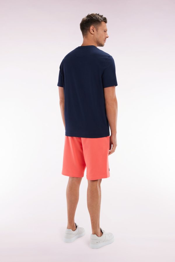 Short En Molleton Coton Corail Coupe Décontractée Eden Park – Image 3