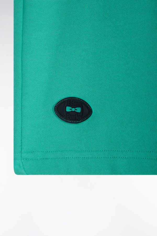 Short En Molleton Coton Vert Coupe Décontractée Eden Park – Image 5