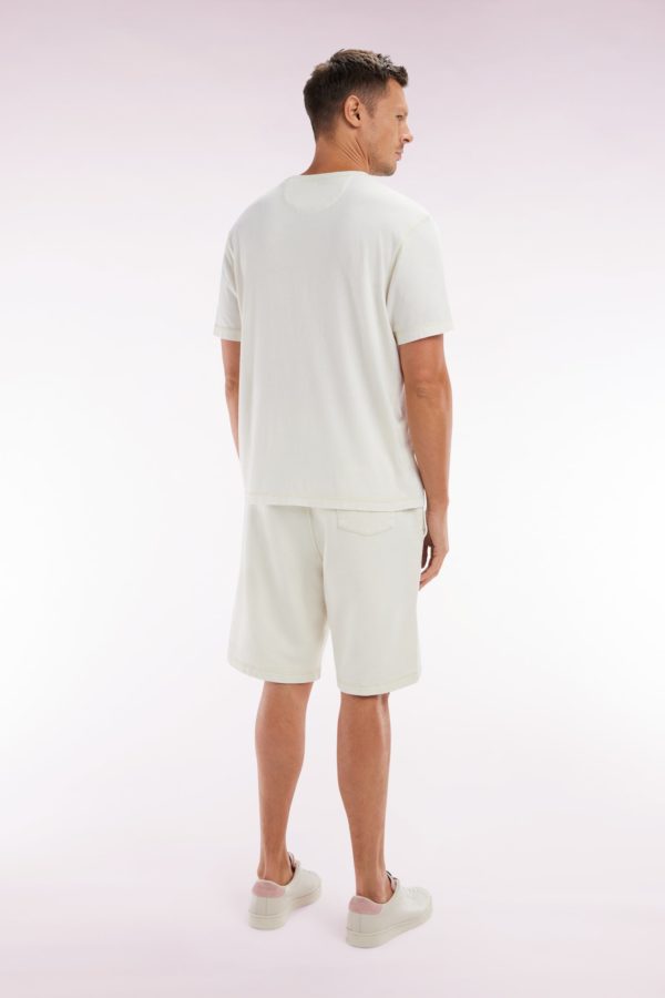 Short En Molleton Coton Beige Coupe Décontractée Eden Park – Image 3