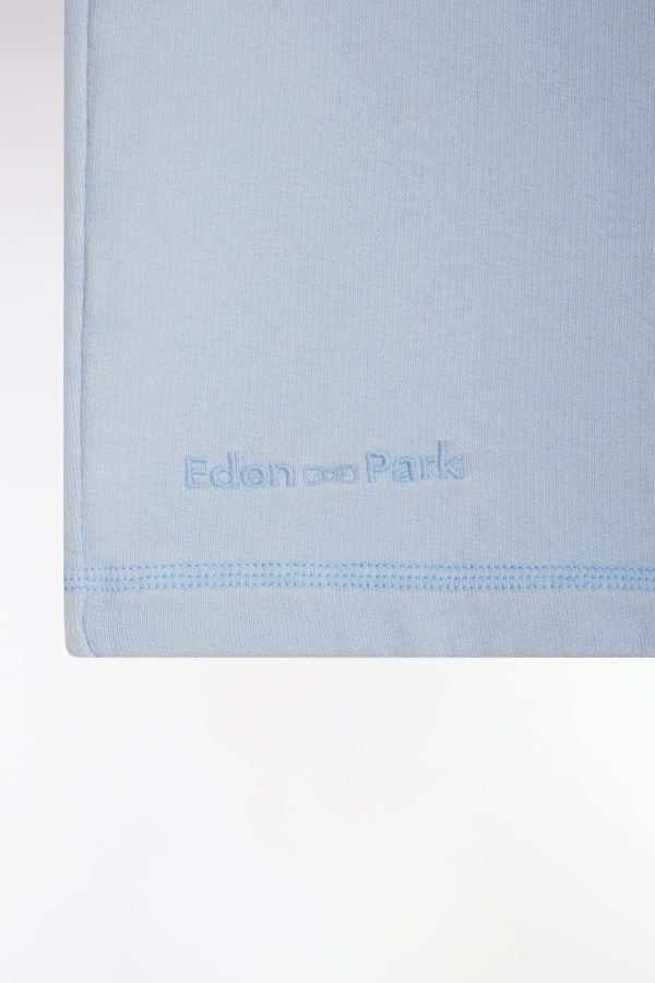 Short En Molleton Coton Bleu Ciel Coupe Décontractée Eden Park – Image 5