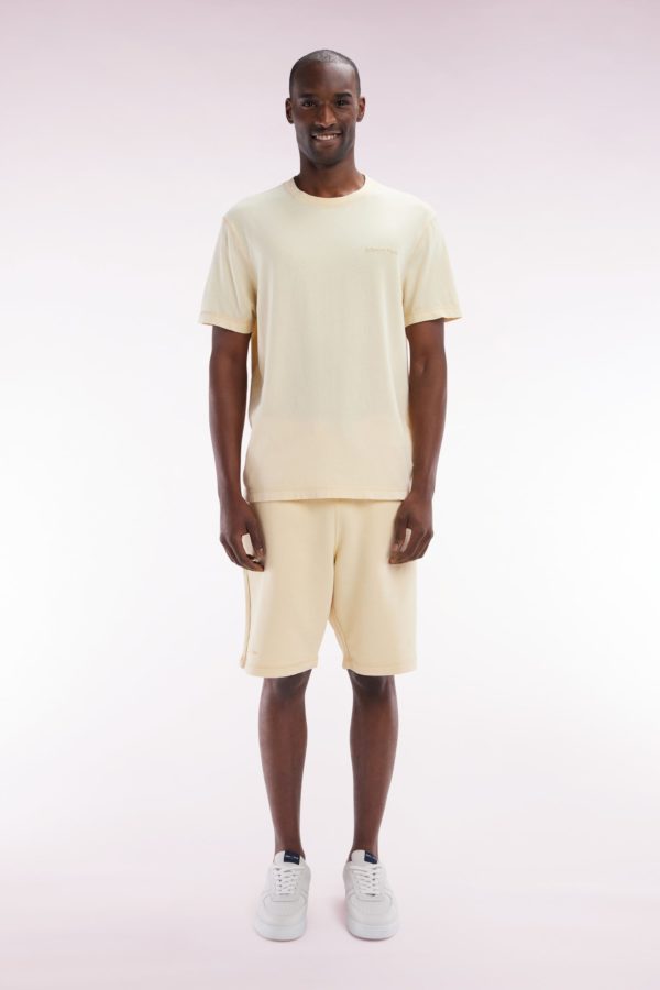 Short En Molleton Coton Ocre Coupe Décontractée Eden Park