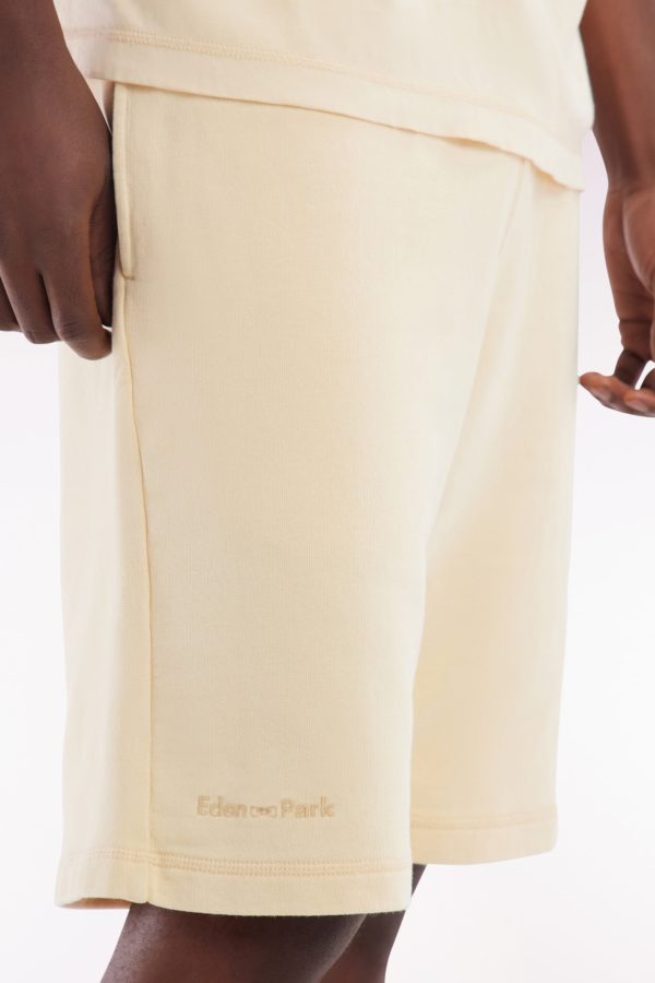 Short En Molleton Coton Ocre Coupe Décontractée Eden Park – Image 3