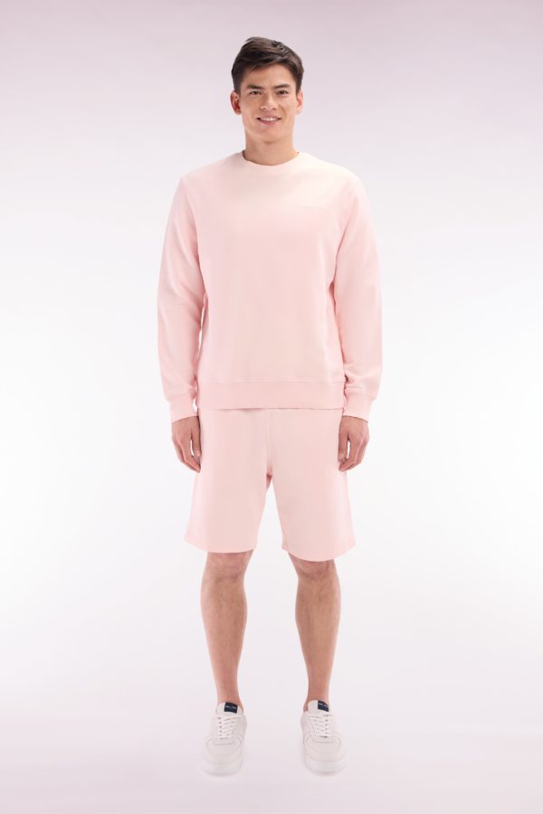 Short En Molleton Coton Rose Pâle Coupe Décontractée Eden Park
