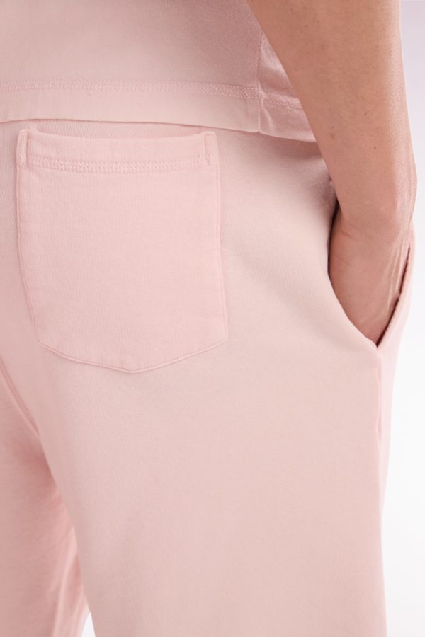 Short En Molleton Coton Rose Pâle Coupe Décontractée Eden Park – Image 4