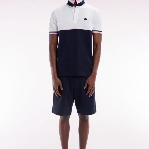 Short Xv De France En Molleton Coton Marine Coupe Décontractée Eden Park