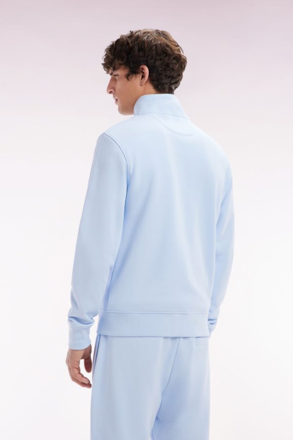 Sweatshirt Zippé En Coton Ciel Coupe Droite Eden Park – Image 3