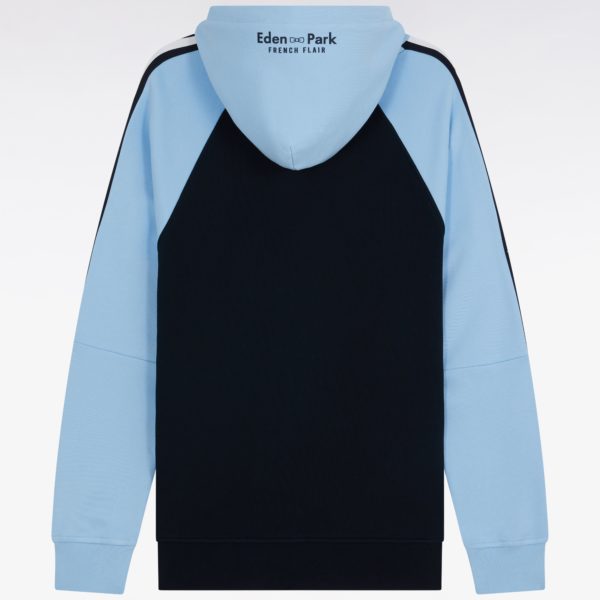 Sweatshirt À Capuche En Coton Marine Et Ciel Coupe Décontractée Eden Park