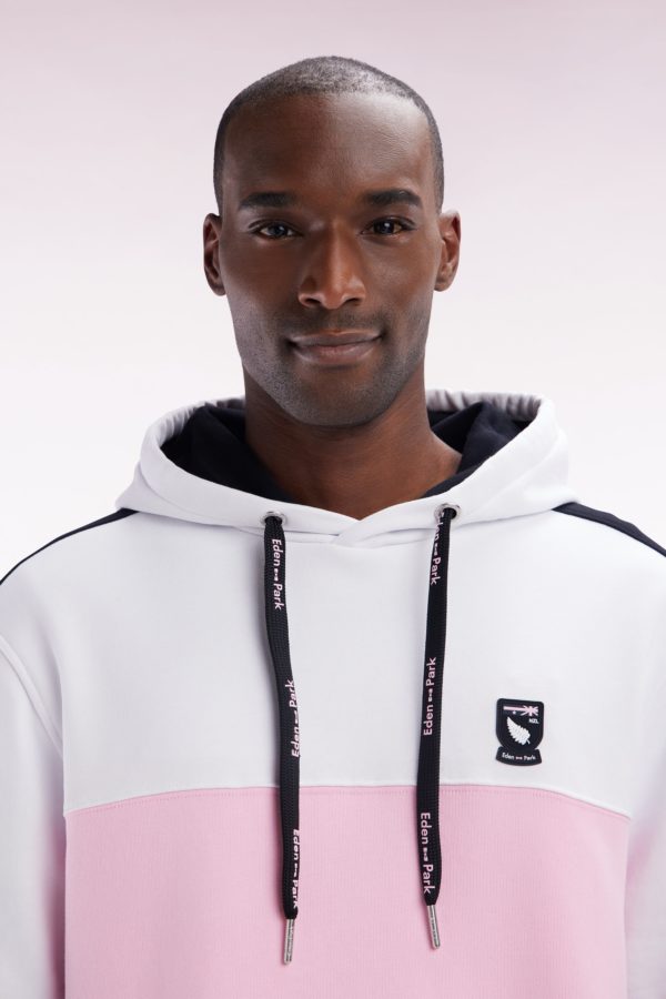 Sweatshirt À Capuche New Zealand En Coton Blanc Coupe Décontractée Eden Park – Image 4