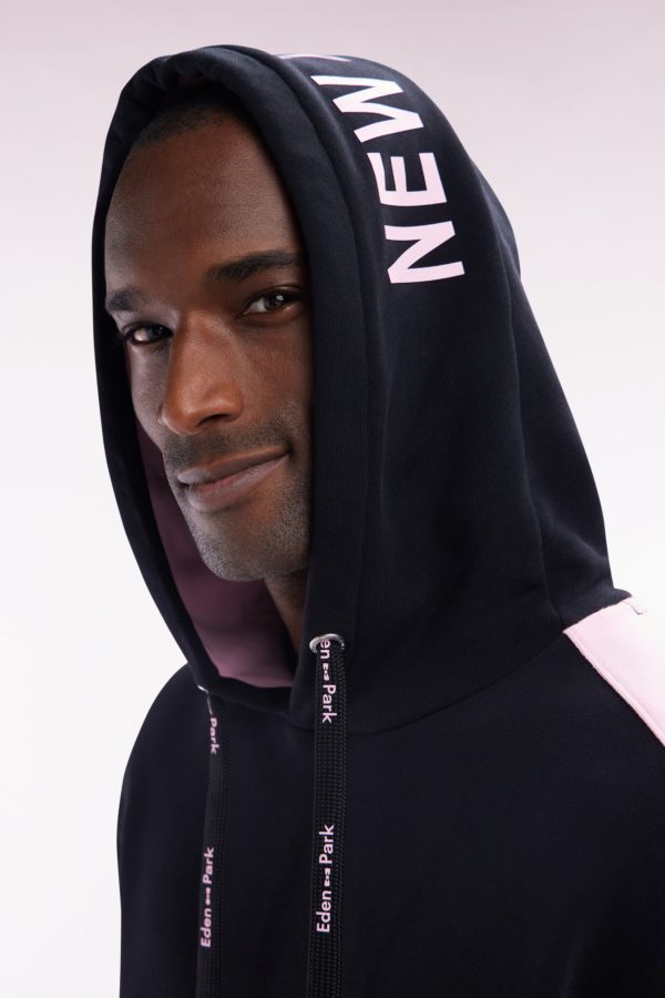 Sweatshirt À Capuche New Zealand En Coton Noir Coupe Décontractée Eden Park – Image 4
