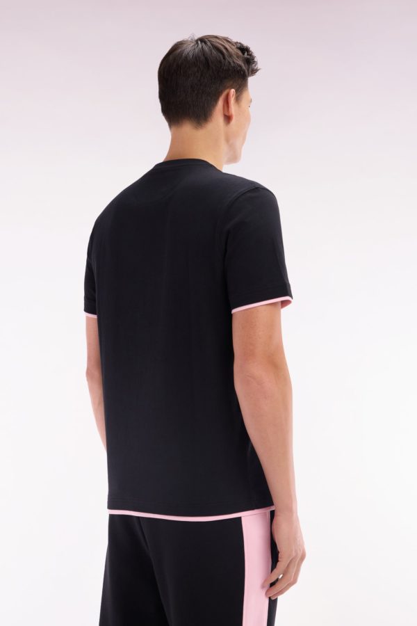 T-shirt En Coton Noir Écusson New Zealand Coupe Décontractée Eden Park – Image 3