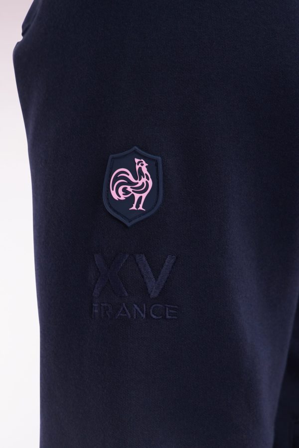 Sweatshirt Zippé En Coton Stretch Marine Passepoil Contrastés Coupe Droite Eden Park – Image 4