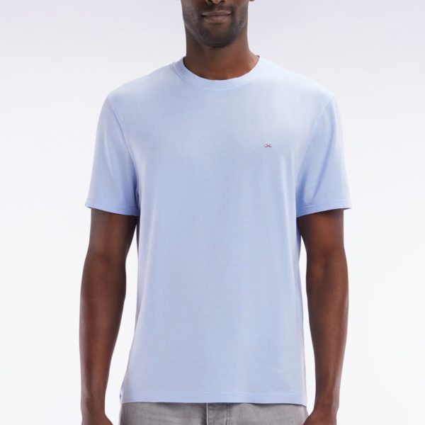 T-shirt Manches Courtes Gris Clair Coupe Droite Eden Park