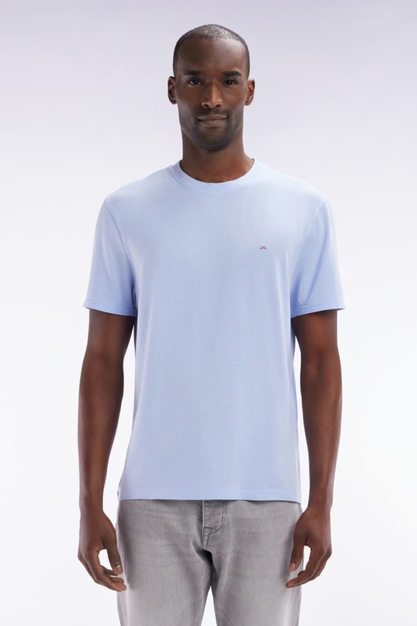 T-shirt Manches Courtes Gris Clair Coupe Droite Eden Park