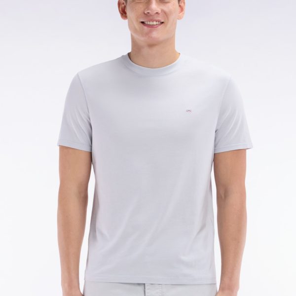 T-shirt Gris Clair Coupe Droite Eden Park