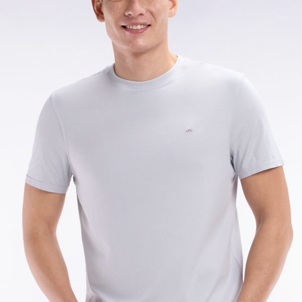 T-shirt Gris Clair Coupe Droite Eden Park