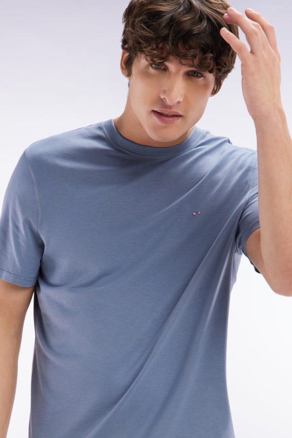 T-shirt Manches Courtes Gris Coupe Droite Eden Park – Image 2