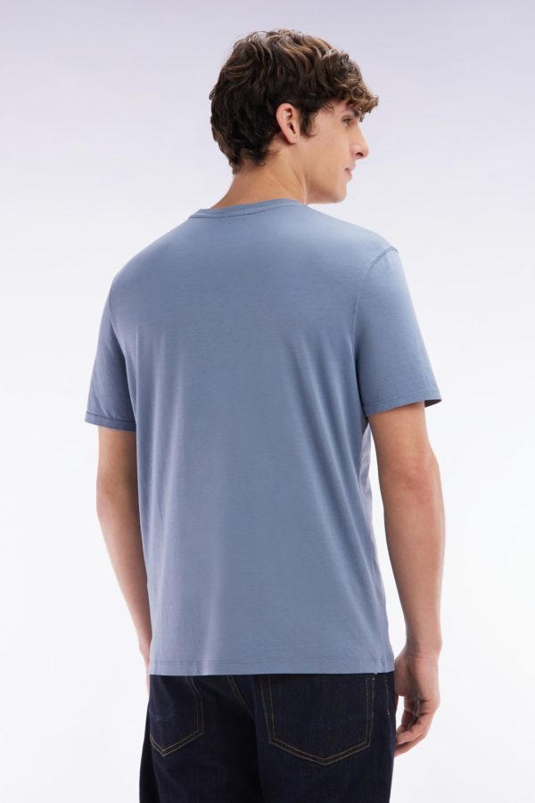 T-shirt Manches Courtes Gris Coupe Droite Eden Park – Image 3