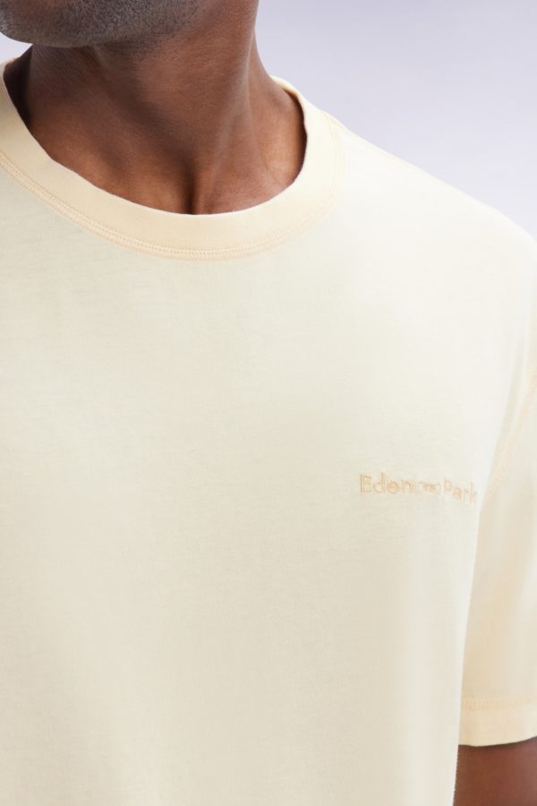T-shirt En Jersey De Coton Ocre Surteint Coupe Décontractée Eden Park – Image 3