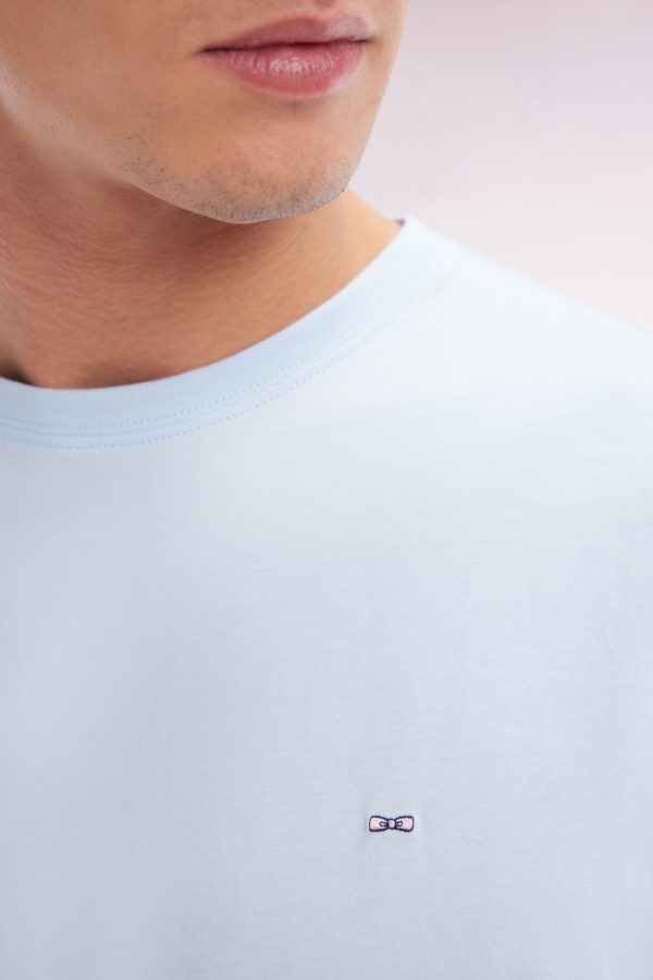 T-shirt En Coton Pima Ciel Coupe Droite Eden Park – Image 2
