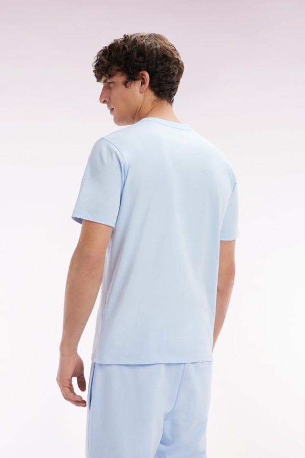 T-shirt En Coton Pima Ciel Coupe Droite Eden Park – Image 3