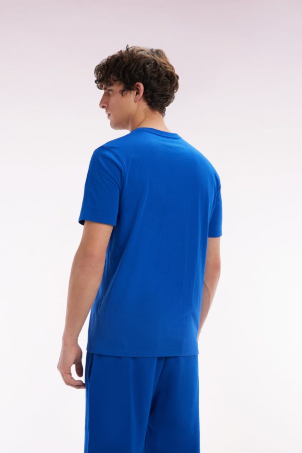 T-shirt En Coton Pima Marine Coupe Droite Eden Park – Image 3