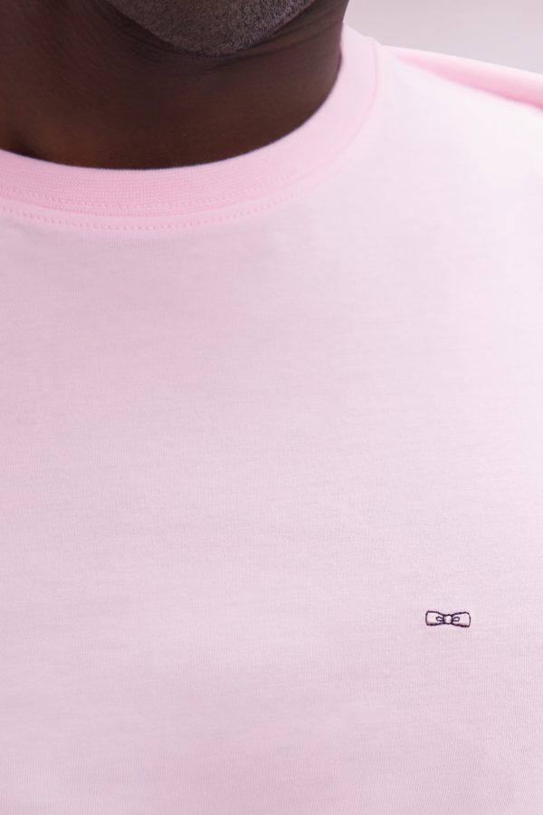 T-shirt En Coton Pima Rose Coupe Droite Eden Park – Image 4