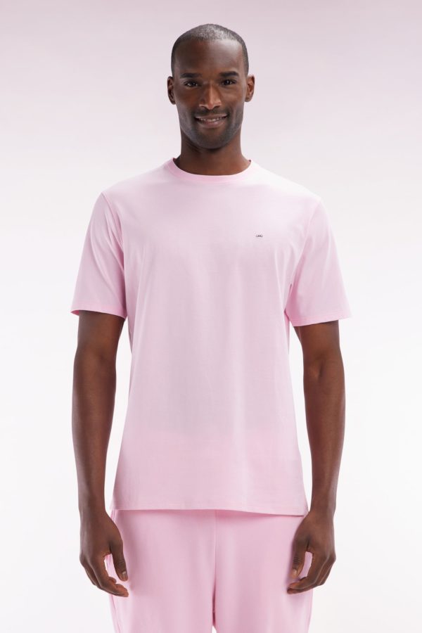 T-shirt En Coton Pima Rose Coupe Droite Eden Park