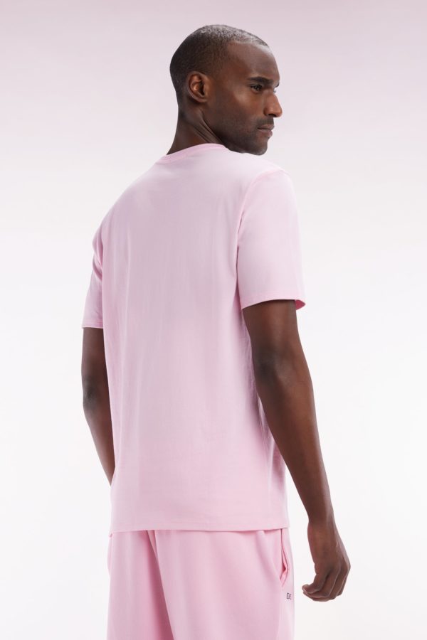 T-shirt En Coton Pima Rose Coupe Droite Eden Park – Image 3