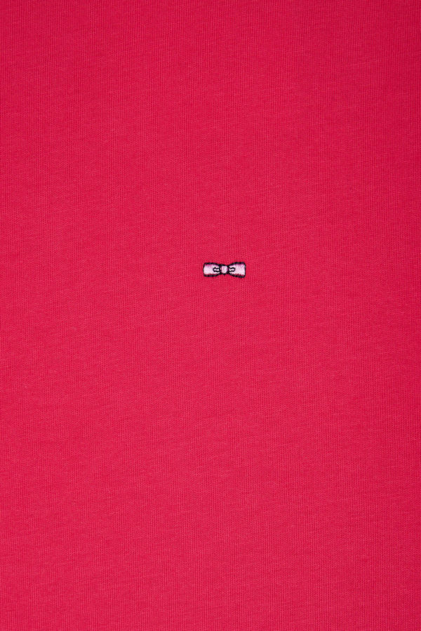 T-shirt En Coton Pima Fuchsia Coupe Droite Eden Park – Image 5