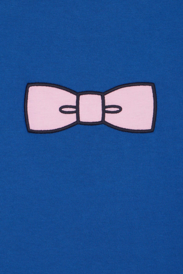 T-shirt En Coton Pima Bleu Foncé Broderie Dos Coupe Droite Eden Park – Image 5