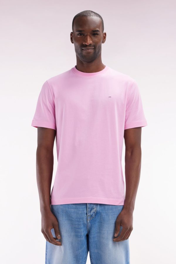T-shirt En Coton Pima Rose Broderie Dos Coupe Droite Eden Park