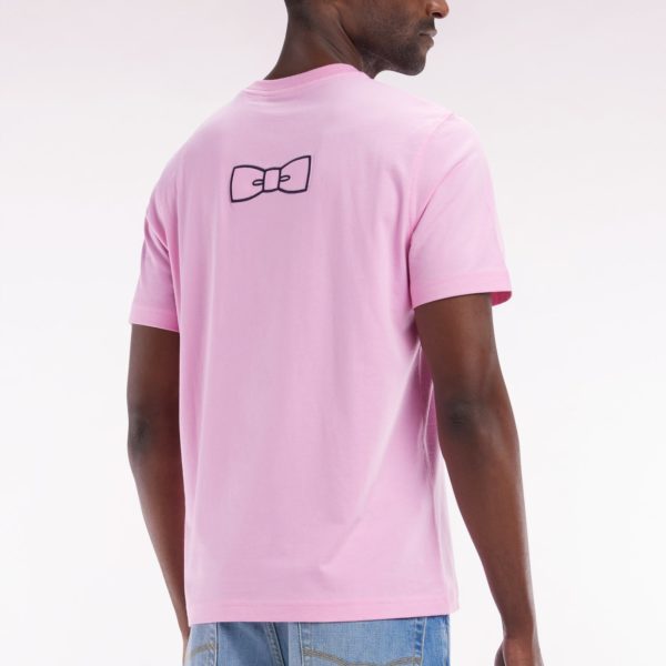 T-shirt En Coton Pima Rose Broderie Dos Coupe Droite Eden Park