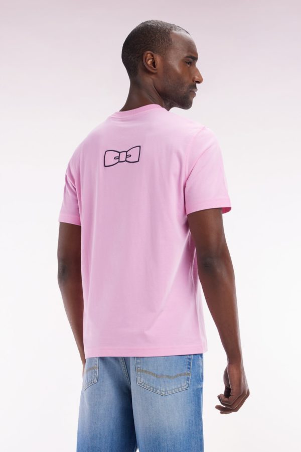 T-shirt En Coton Pima Rose Broderie Dos Coupe Droite Eden Park – Image 2