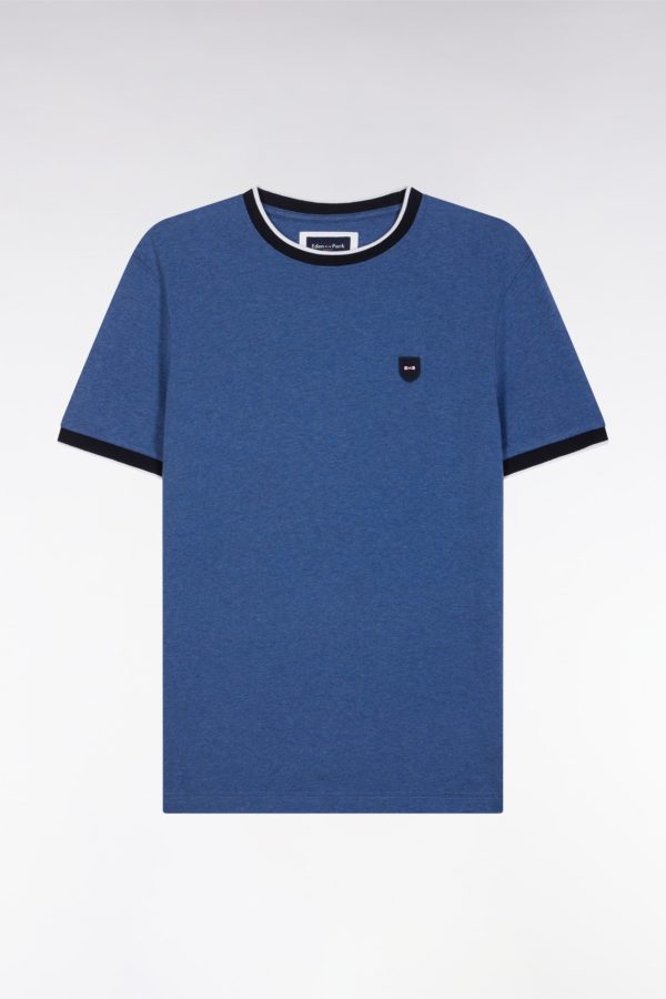 T-shirt En Coton Stretch Bleu Foncé Coupe Ajustée Eden Park